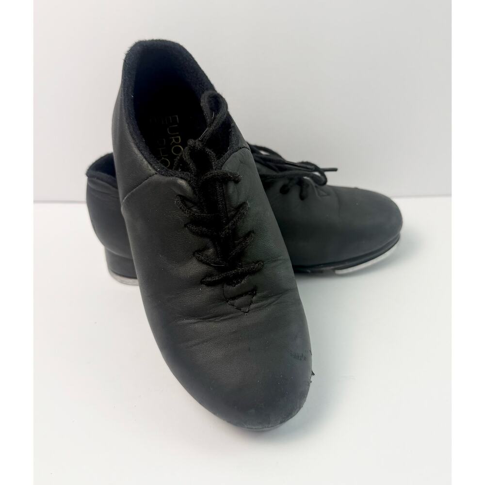 Eurotard Toro Full Sole Leather Tap Shoes Euphonix Taps Black Youth 12